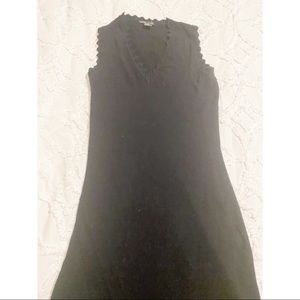 Sexy little black sweater dress